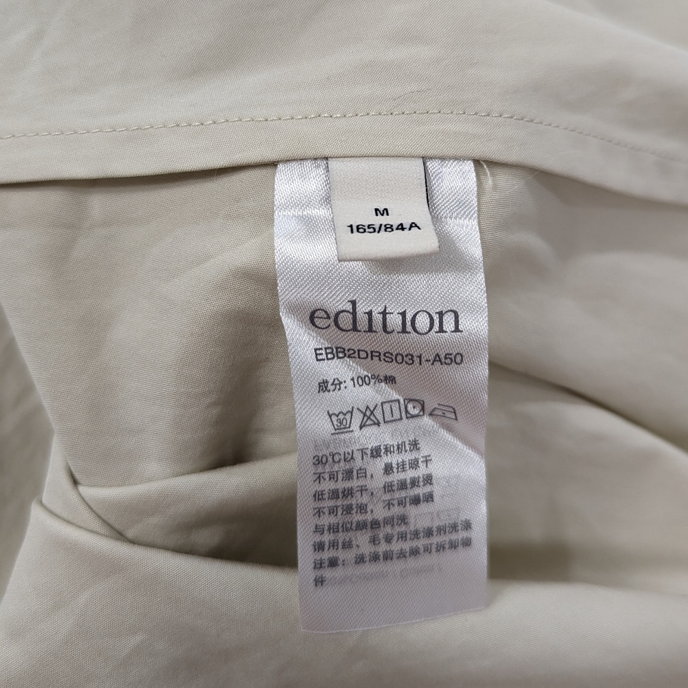 Cinched Cotton Midi Dress, sleeveless - Picture 9 of 9